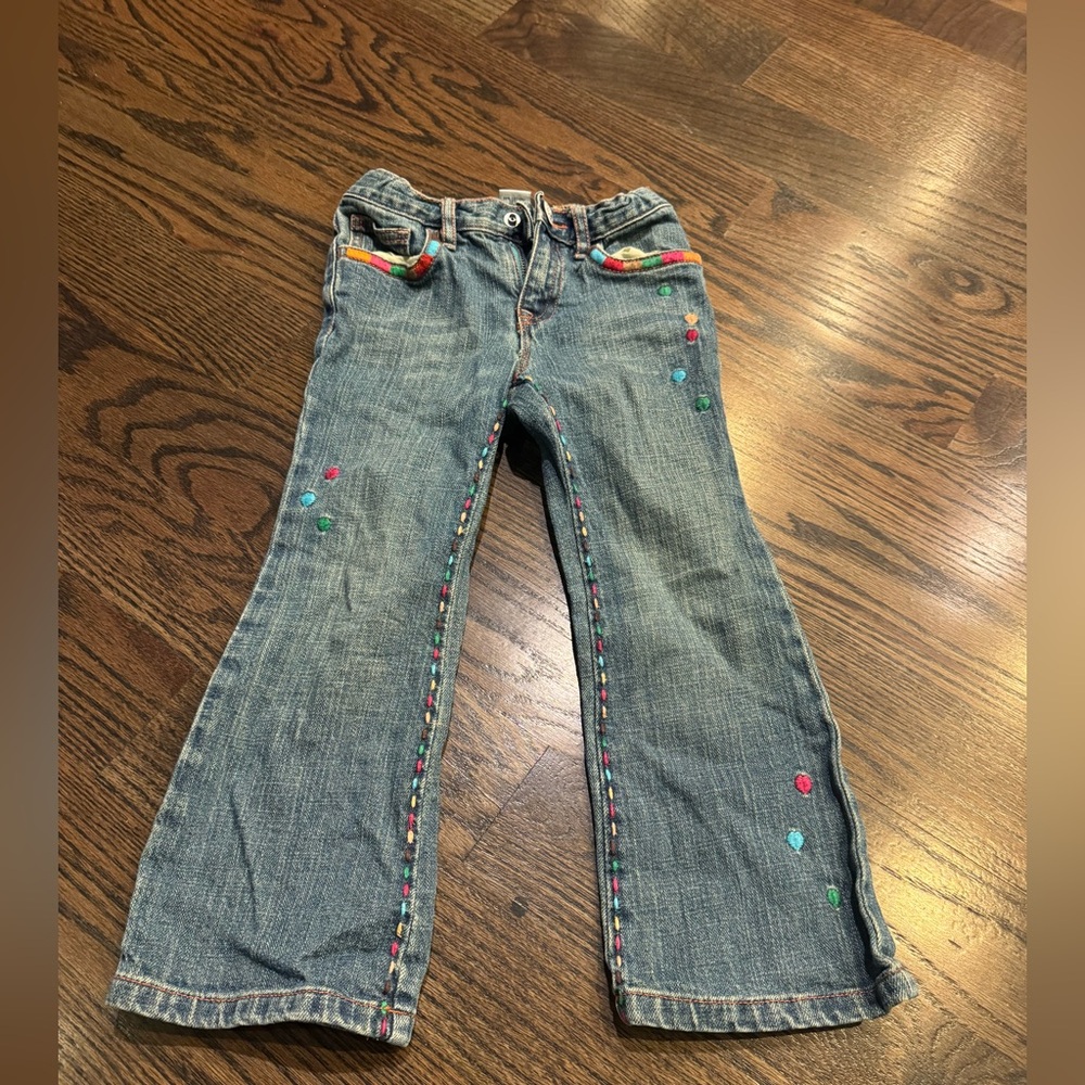 GAP Kids Blue Jeans with Colorful Accents
